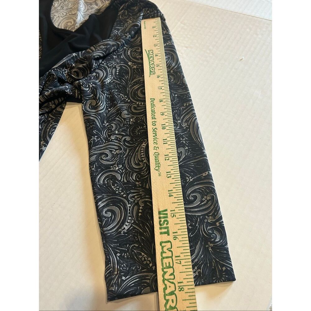 Croft & Barrow Women’s Cardigan Shell Set Size L Paisley Floral Mock Tunic Top B - Picture 7 of 10